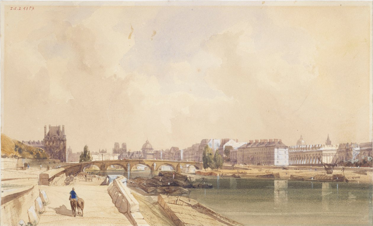 Pont Royal i 1833 af Thomas Shotter Boys