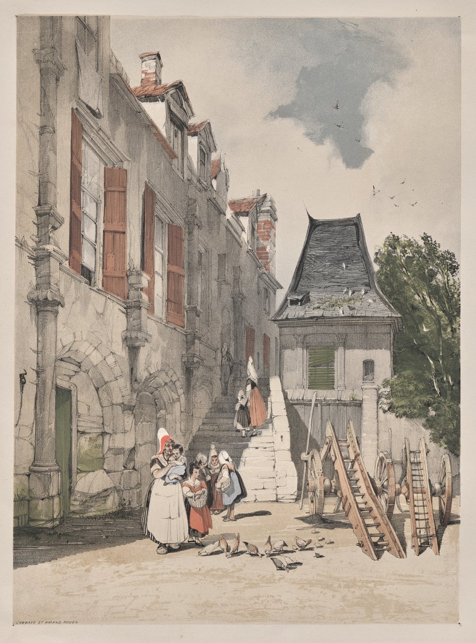 Malerisk arkitektur i Paris, Gent, Antwerpen, Rouen: L