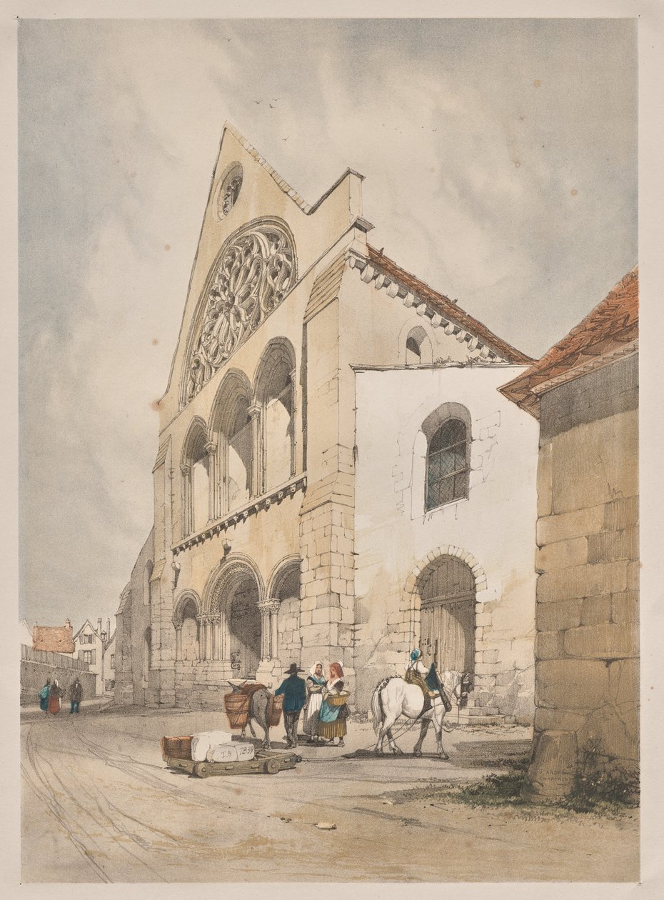 Malerisk arkitektur i Paris, Gent, Antwerpen, Rouen: St. Andre, Chartres, Frankrig af Thomas Shotter Boys