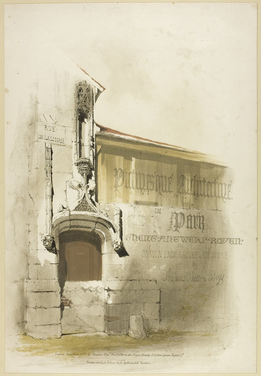 Malerisk arkitektur i Paris, Gent, Antwerpen, Touen osv. af Thomas Shotter Boys