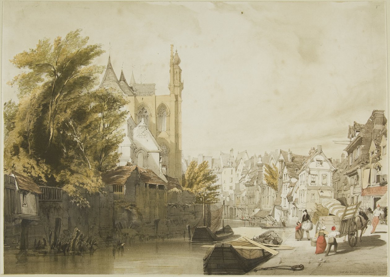Malerisk arkitektur i Paris, Gent, Antwerpen, Touen osv. af Thomas Shotter Boys