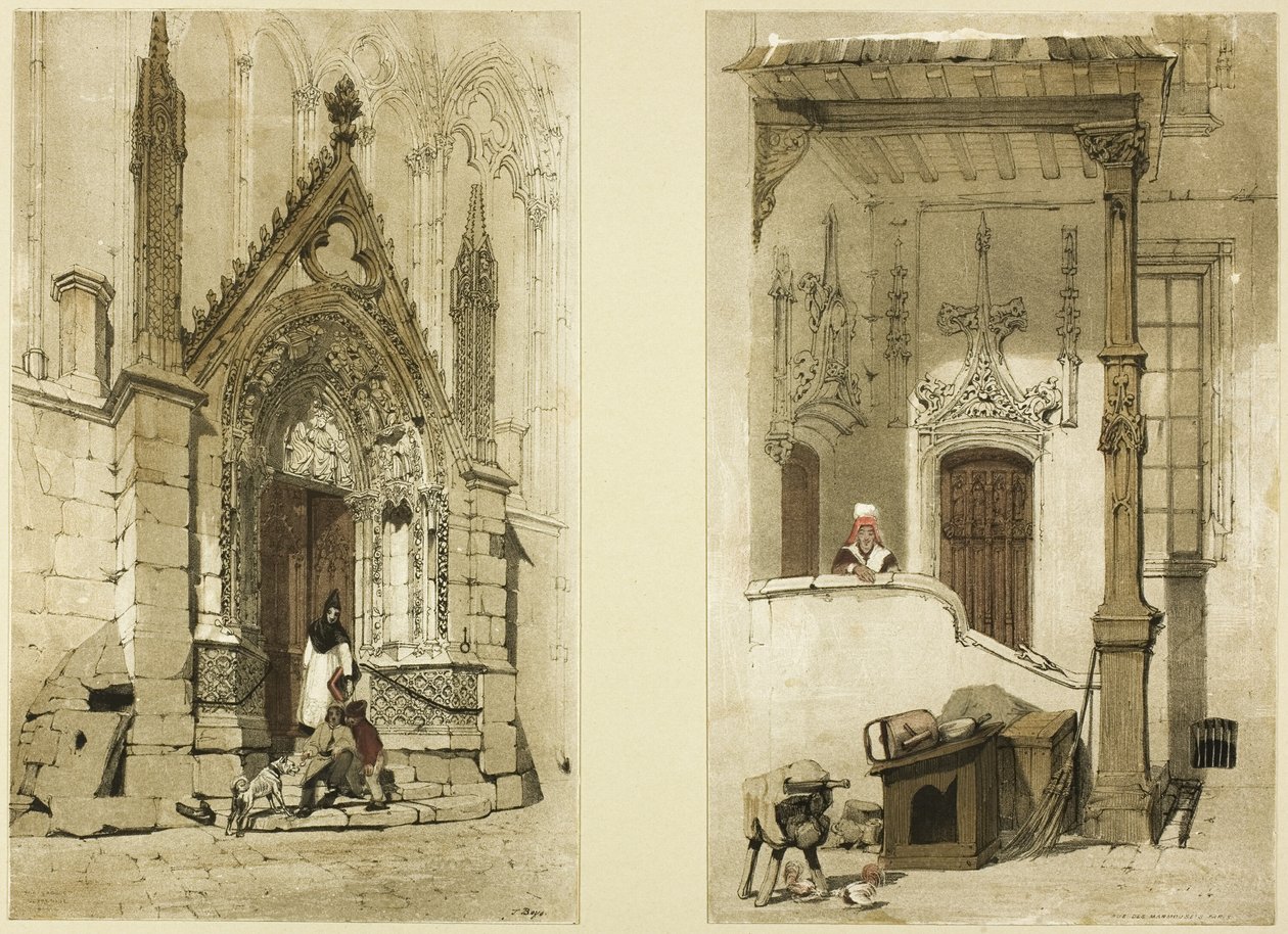 Rød dør, Notre Dame, Paris af Thomas Shotter Boys