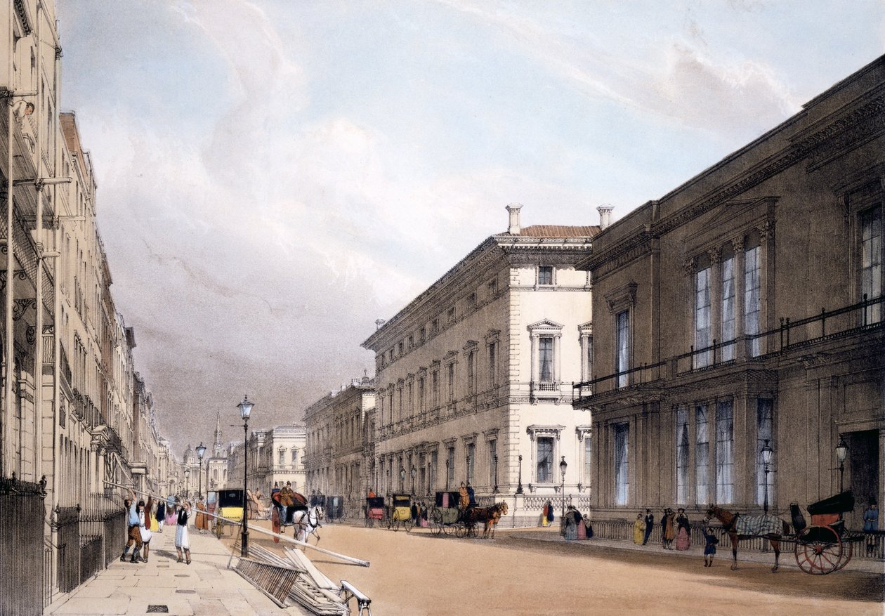 Klubhusene, Pall Mall, 1842 af Thomas Shotter Boys