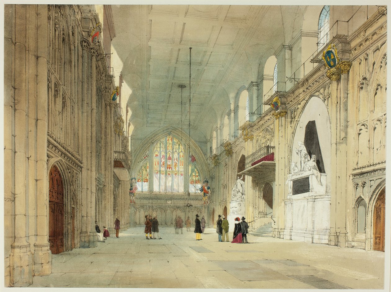 The Guildhall, plade 25 fra Original Views of London as It Is af Thomas Shotter Boys