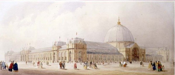 De internationale udstillingsbygninger, South Kensington af Thomas Shotter Boys