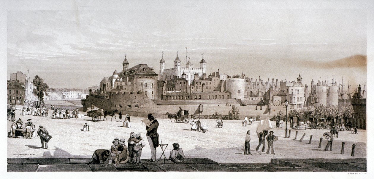 Tower of London, 1842 af Thomas Shotter Boys