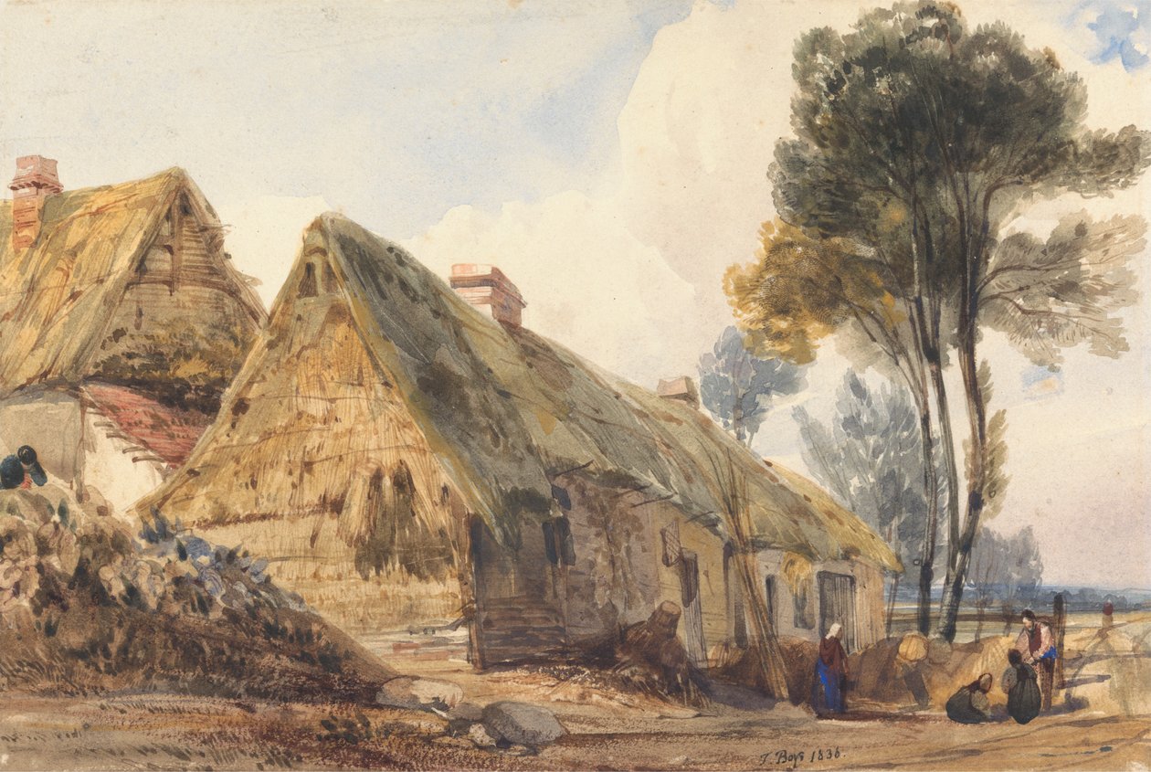 Udsigt i Swiss Cottage, London af Thomas Shotter Boys