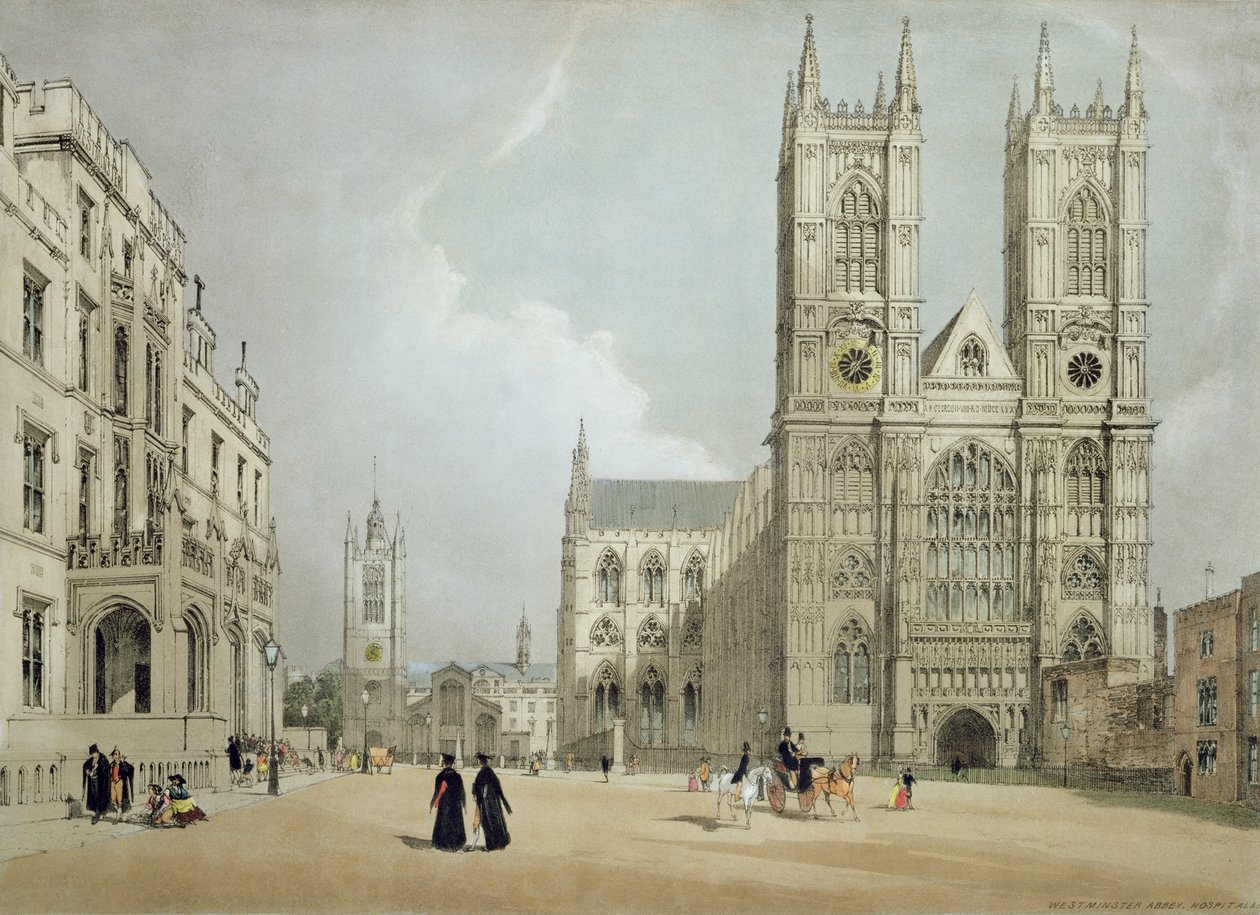 Westminster Abbey and Hospital, fra 