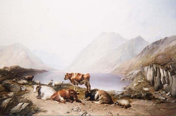 Et stop på farten, Loch Etive af Thomas Sidney Cooper