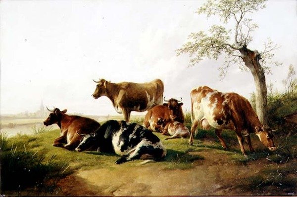 Kvæg i et Landskab af Thomas Sidney Cooper