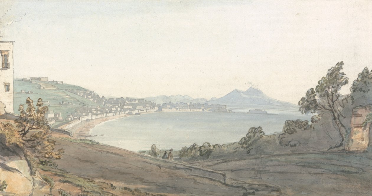 Chiaja af Napoli fra Posillipo af Thomas Smith of Derby