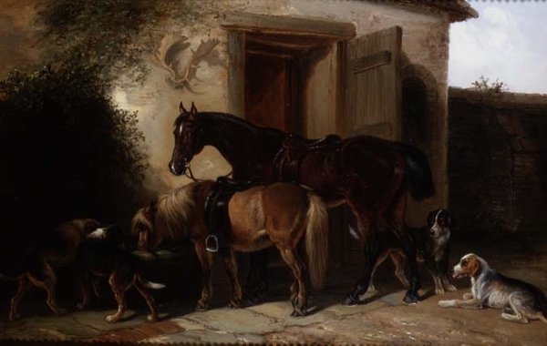 Ved truget (olie) af Thomas Smythe