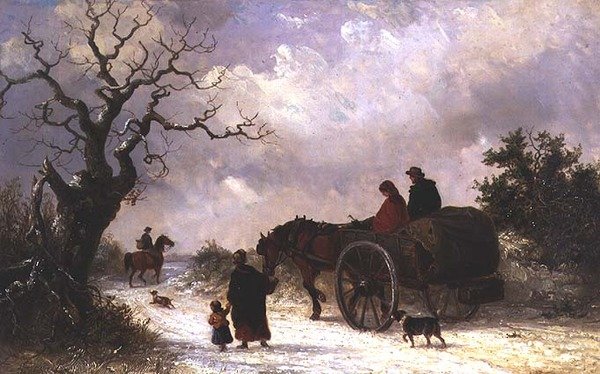 Home from Market (olie på lærred) af Thomas Smythe