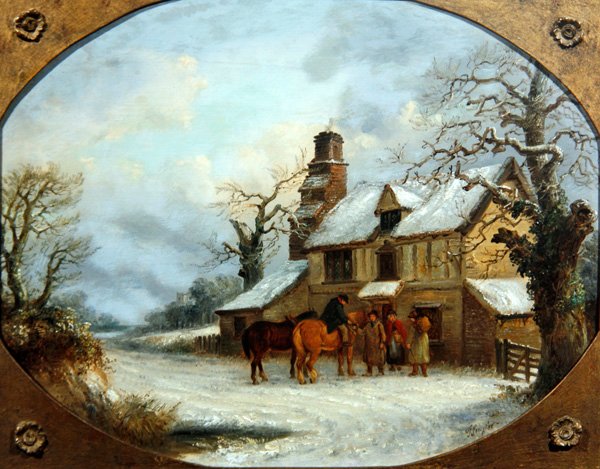 Uden for kroen (olie om bord) af Thomas Smythe