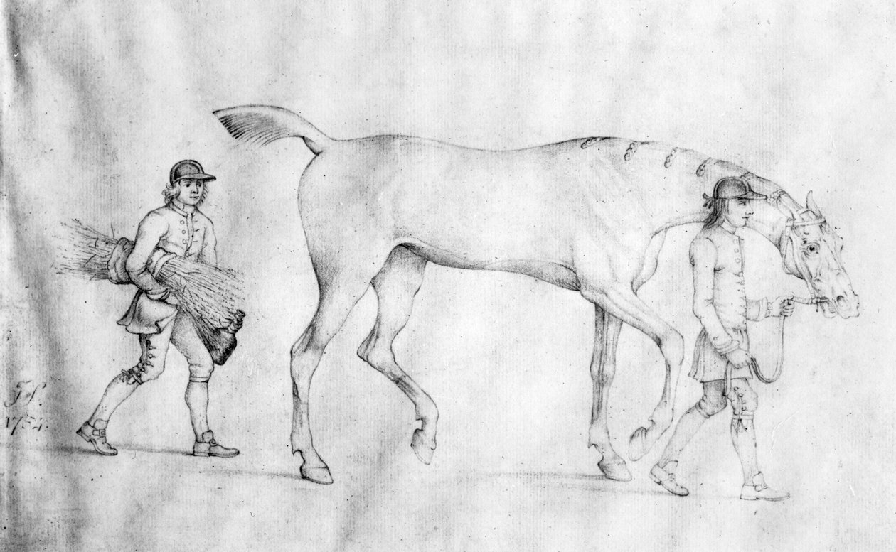 Hest og Forlovere, 1754 af Thomas Spencer
