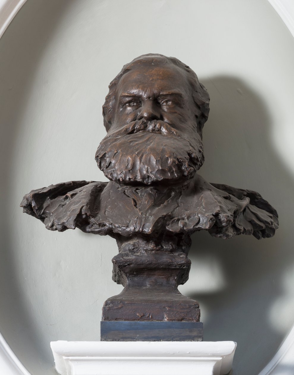 Buste af John Brett, ca. 1890 (bronze) af Thomas Stirling Lee