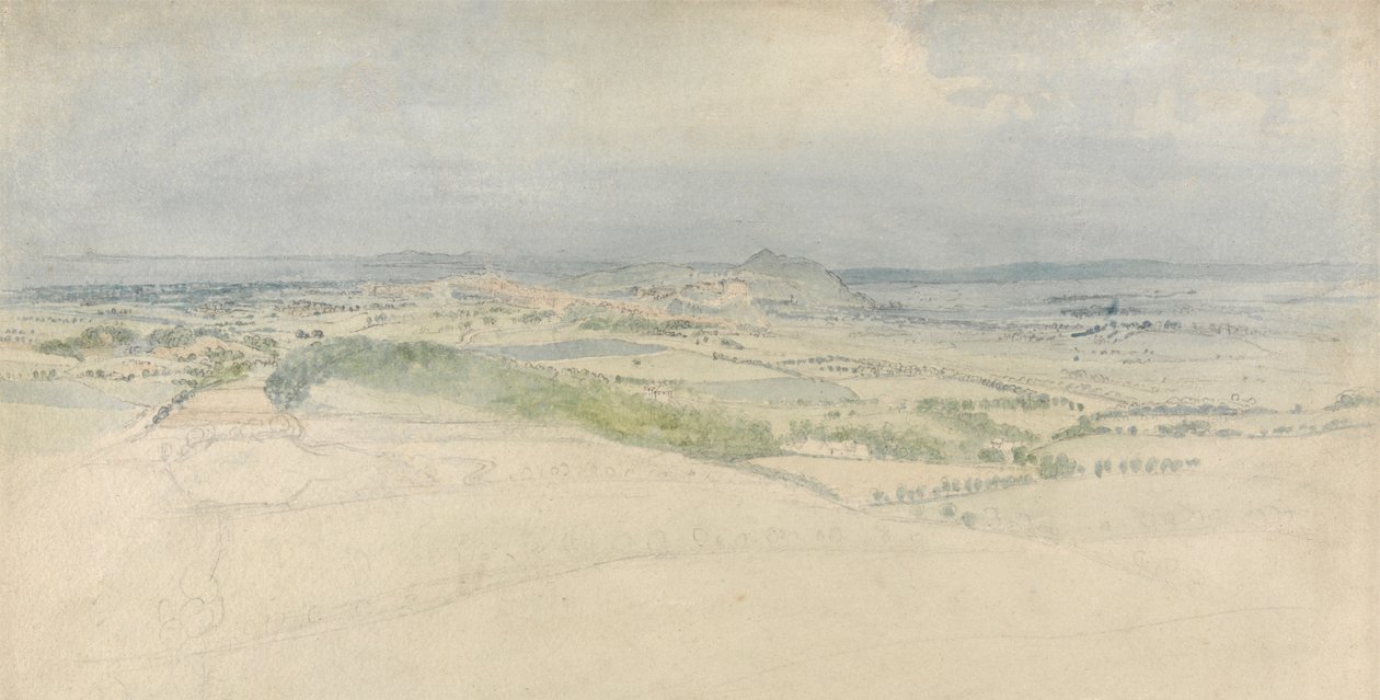 En fjern udsigt over Edinburgh af Thomas Stothard