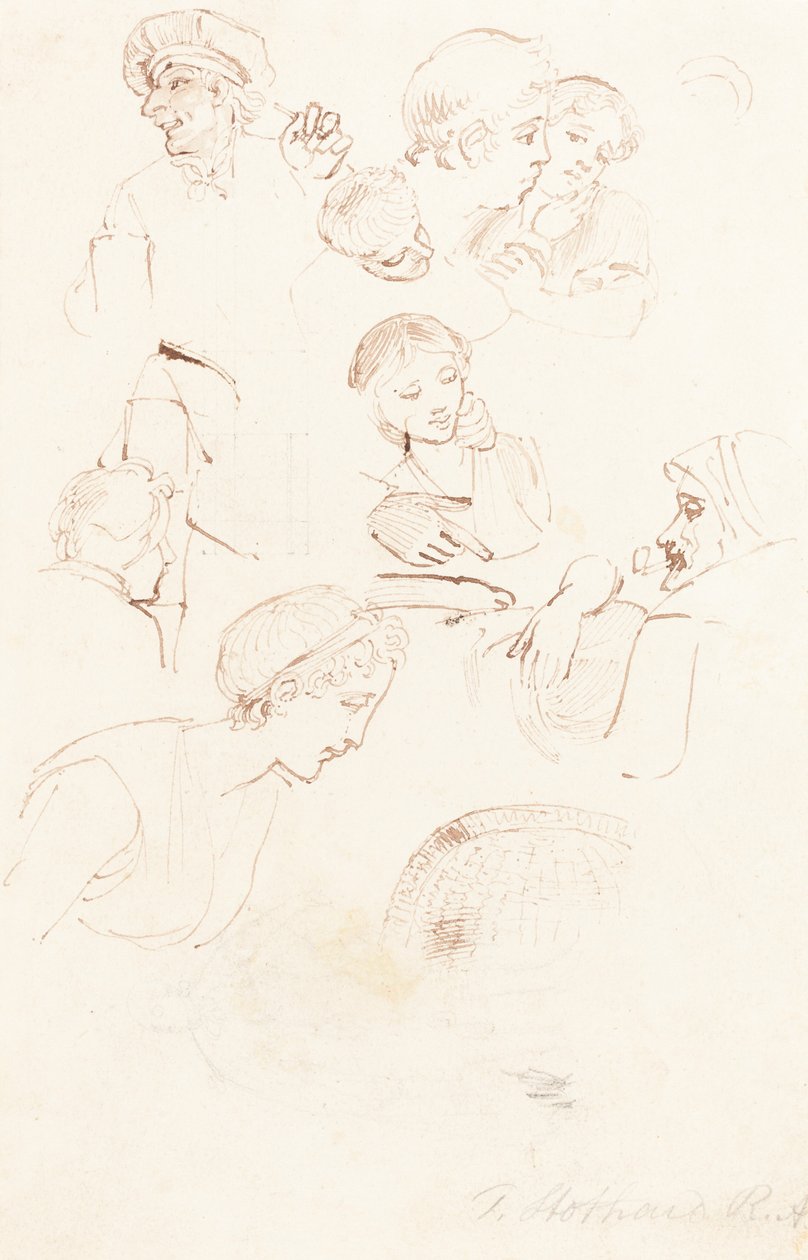 Studieark af Thomas Stothard