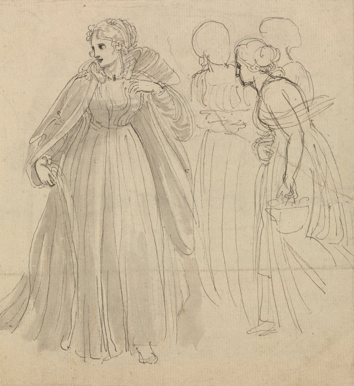 Study for Illustration - En prinsesse med sine ledsagere af Thomas Stothard