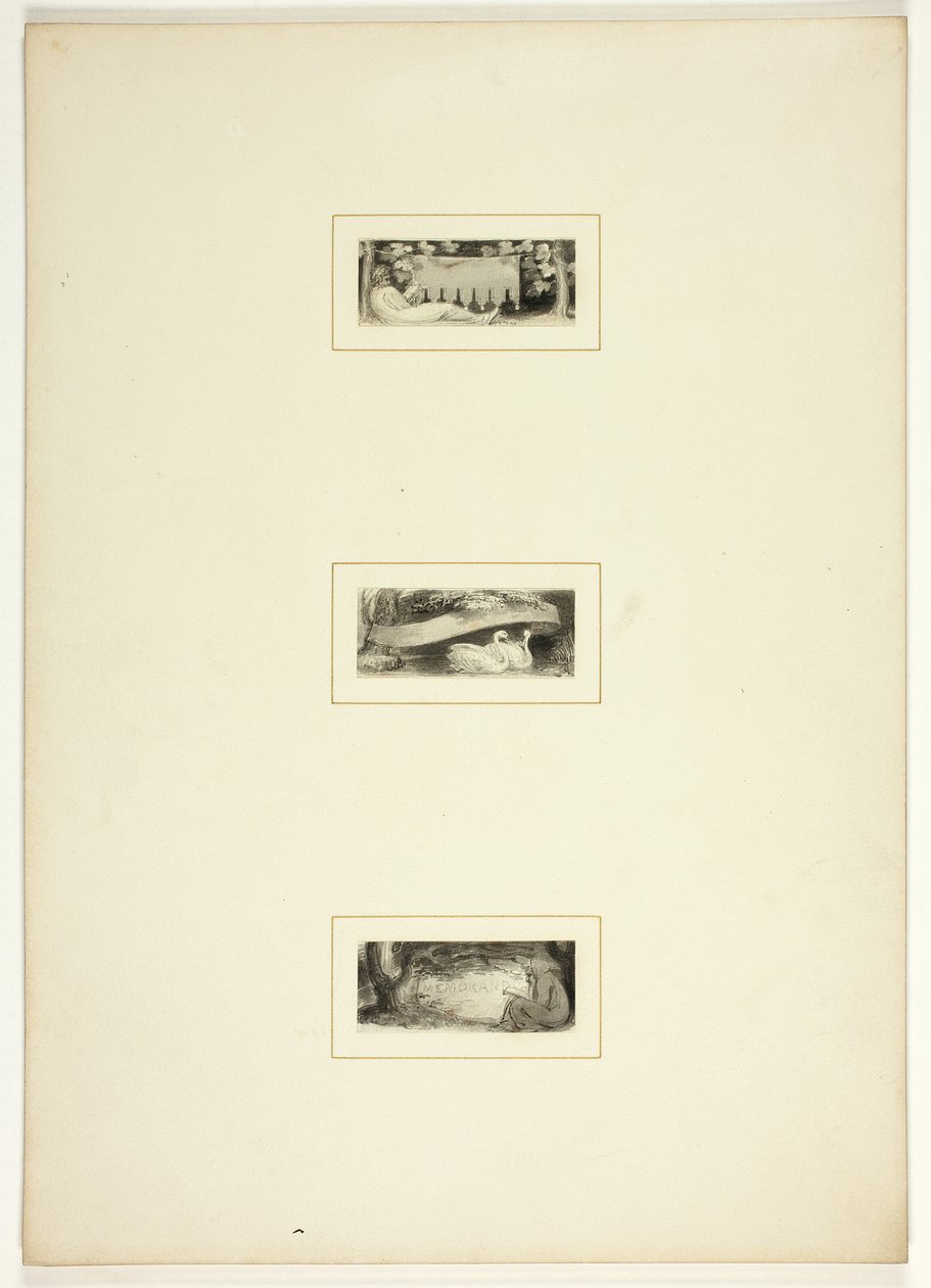Studie til en tallerken fra Telemachos af Thomas Stothard