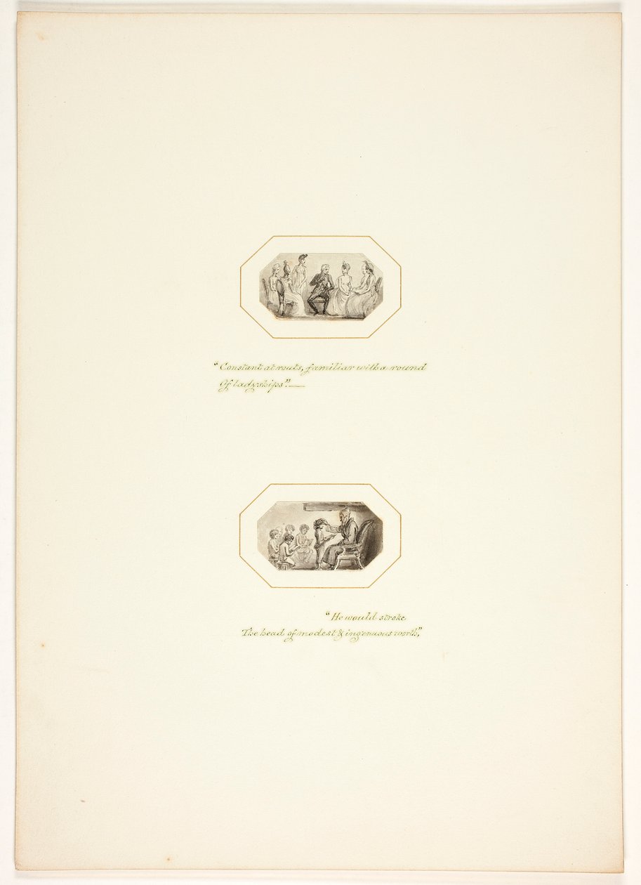 Studie til en tavle fra Opgaven af Thomas Stothard