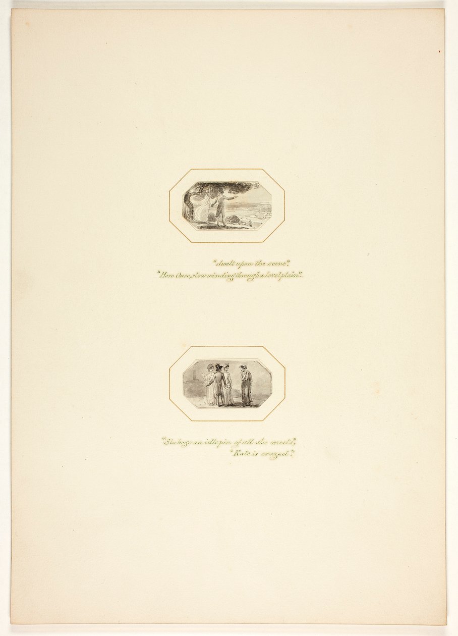 Studie til en tavle fra Opgaven af Thomas Stothard