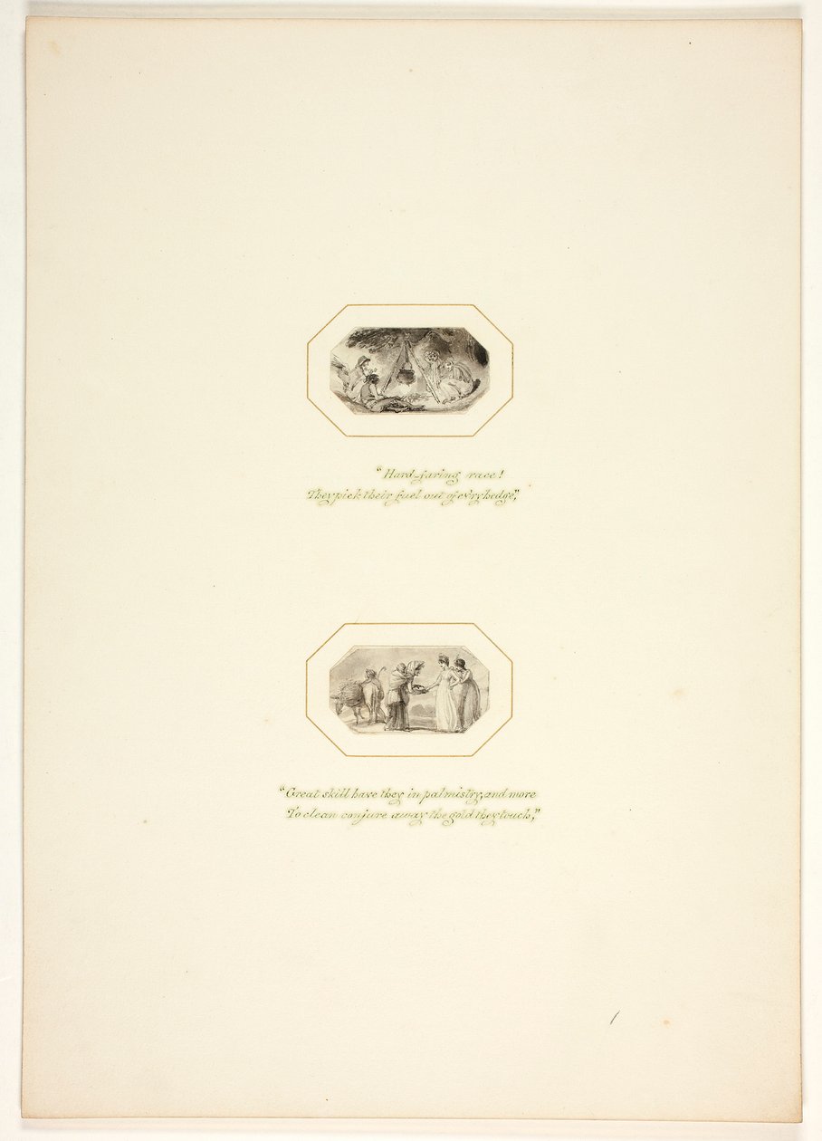 Studie til en plade fra «The Task» af Thomas Stothard
