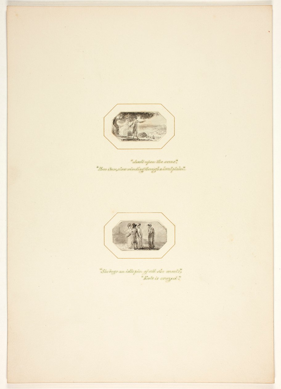 Studie til en tavle fra Opgaven af Thomas Stothard
