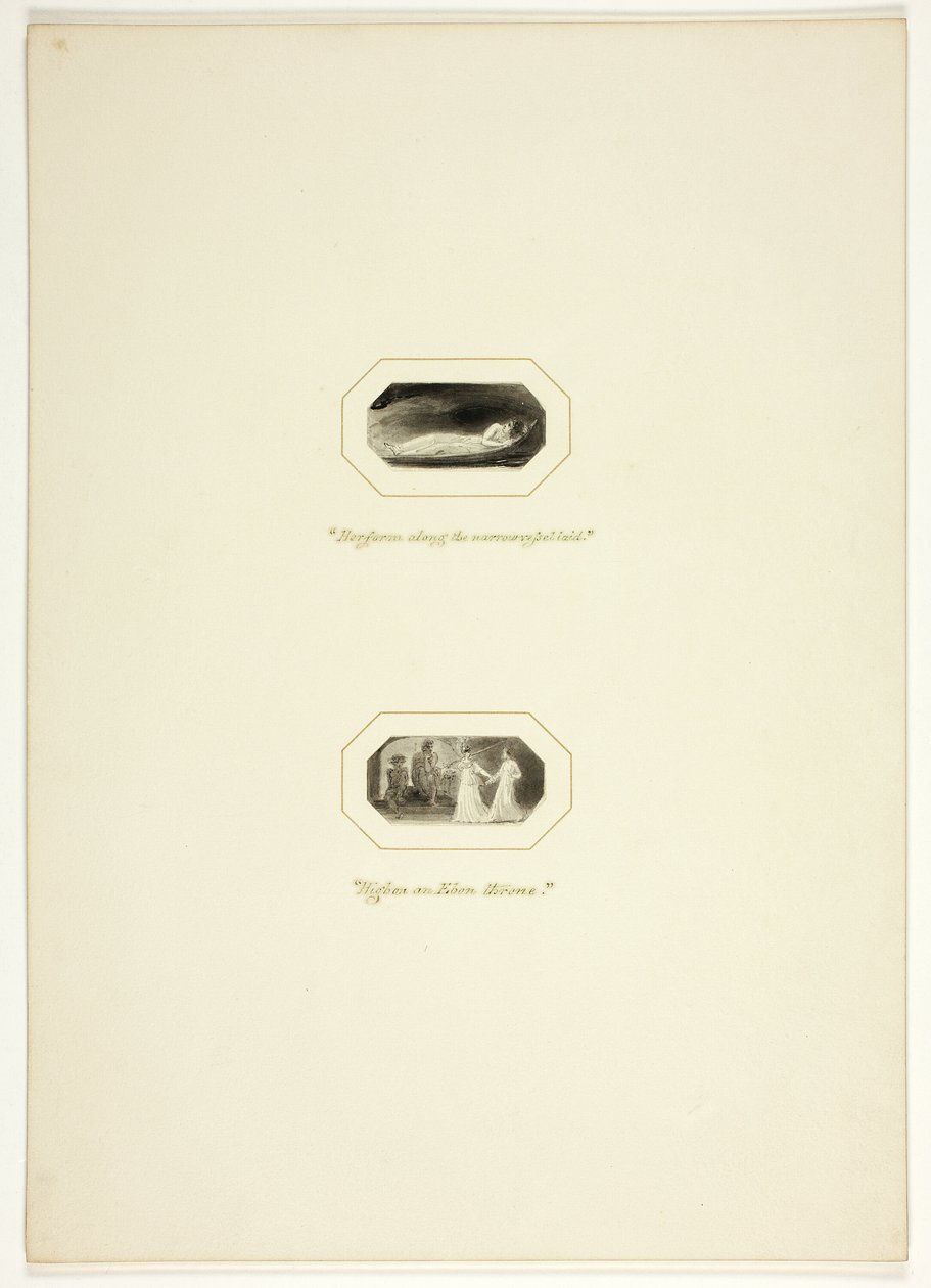 Studer til en tallerken fra The Triumphs of Temper, i Royal Engagements Pocket Book fra 1796 af Thomas Stothard