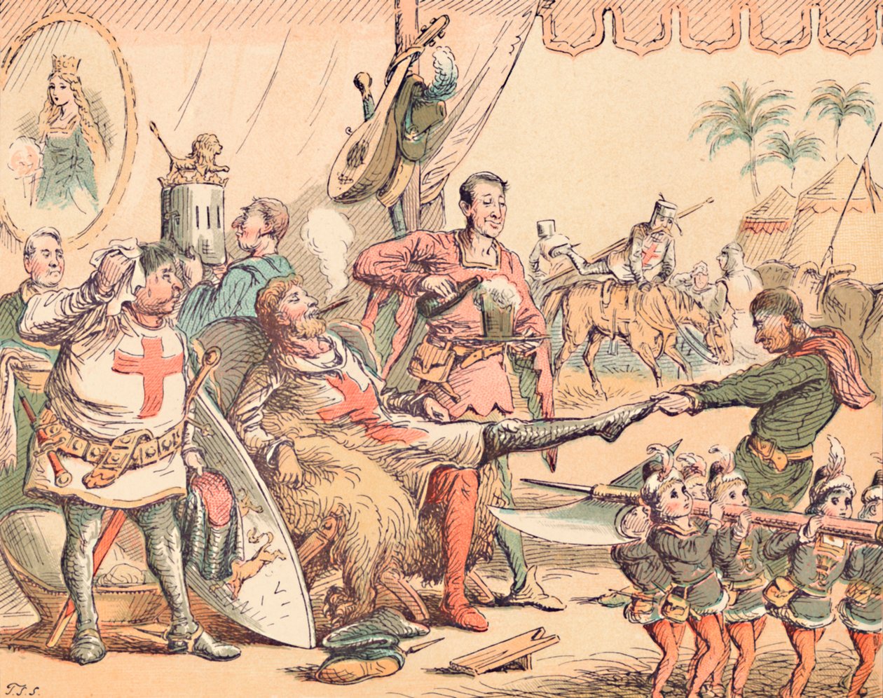 Kong Richard I i Palæstina, c1884 af Thomas Strong Seccombe