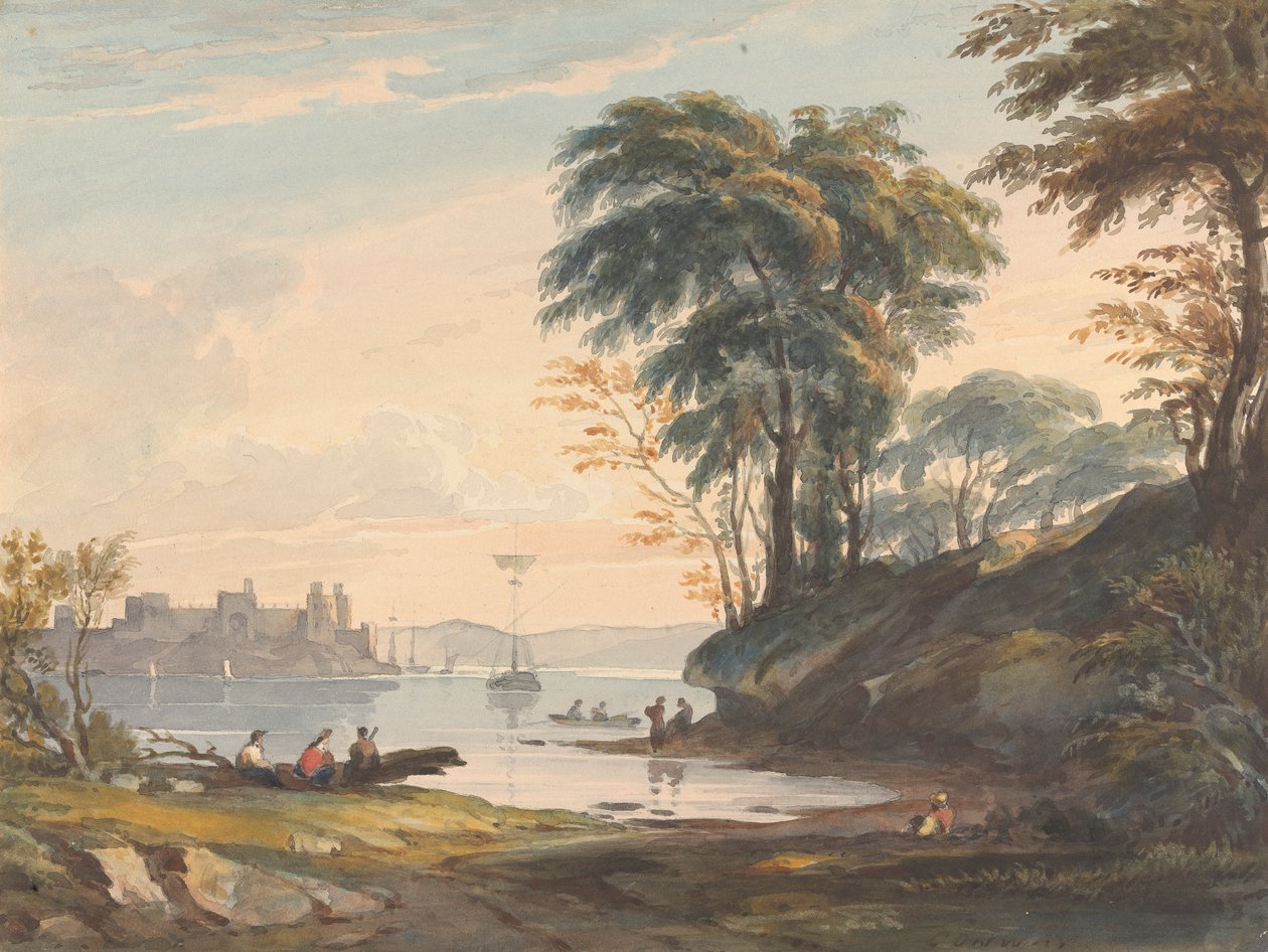 15. august. Conwy Castle af Thomas Sully