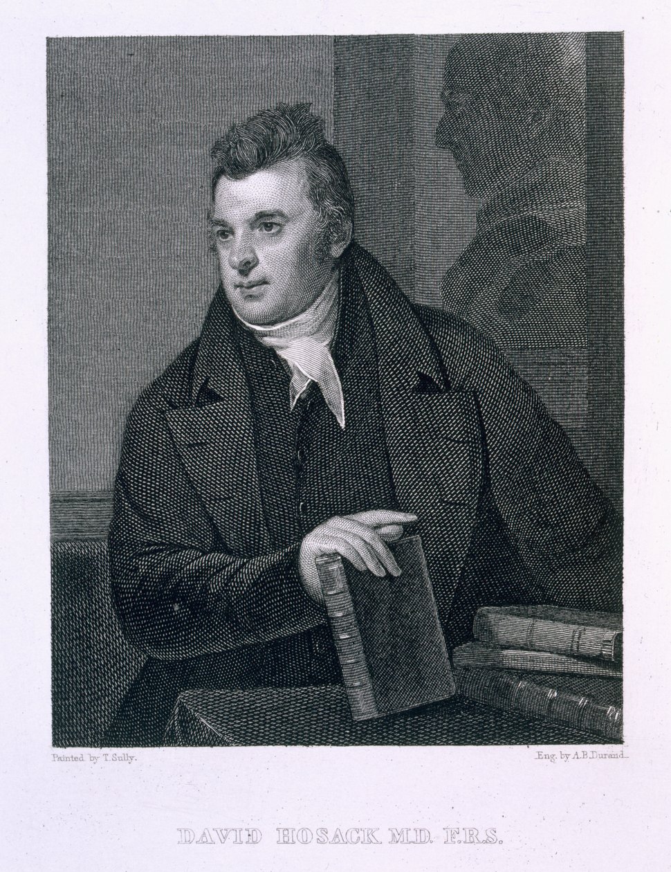 David Hosack, graveret af Asher Brown Durand (1796-1886) af Thomas Sully