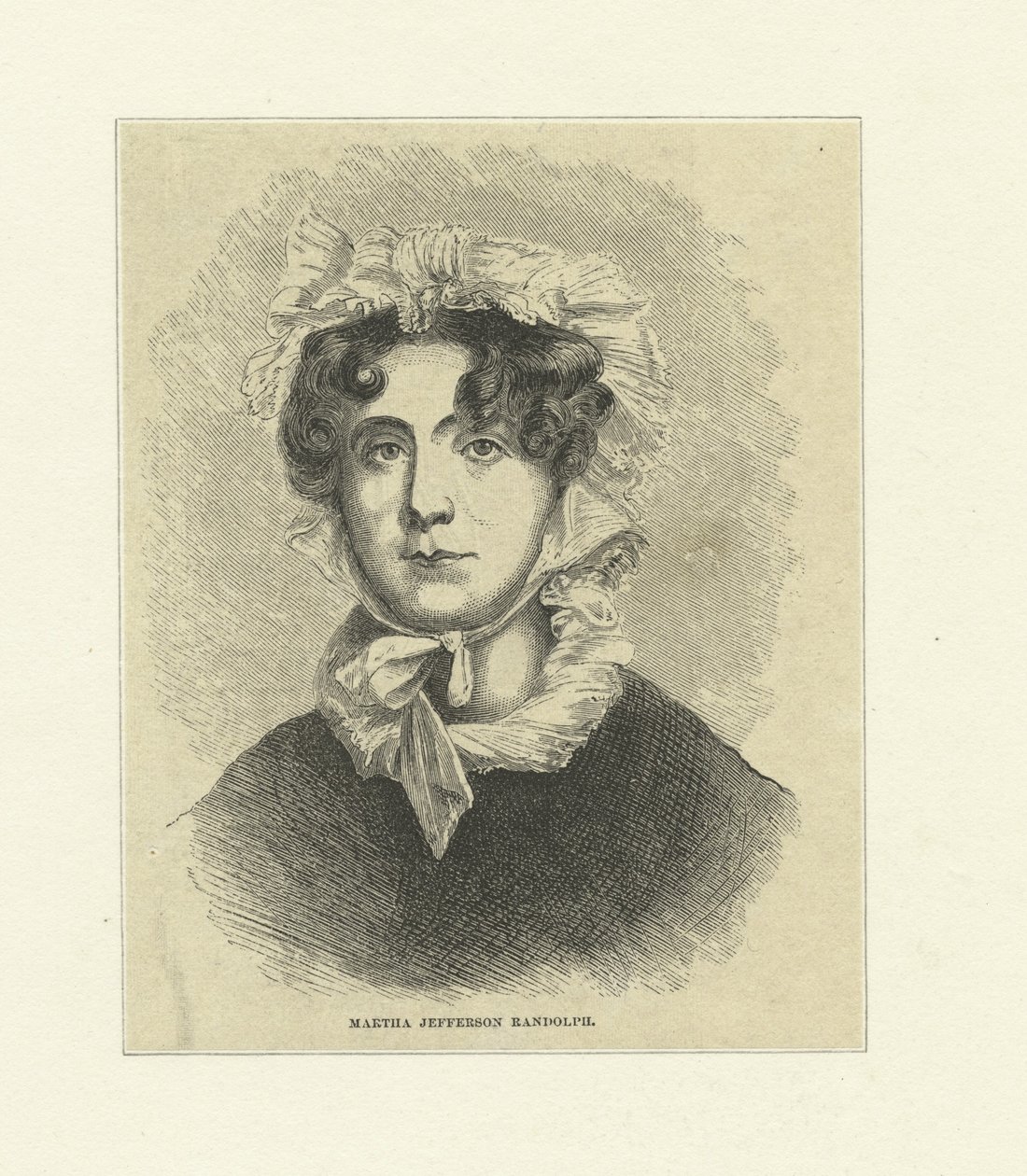 Martha Jefferson Randolph (trægravering) af Thomas Sully