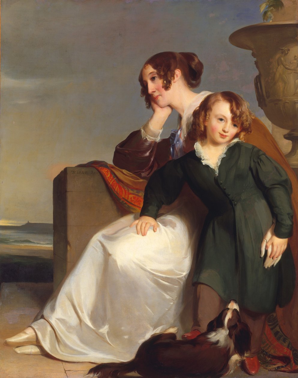 Mor og søn, 1840. af Thomas Sully