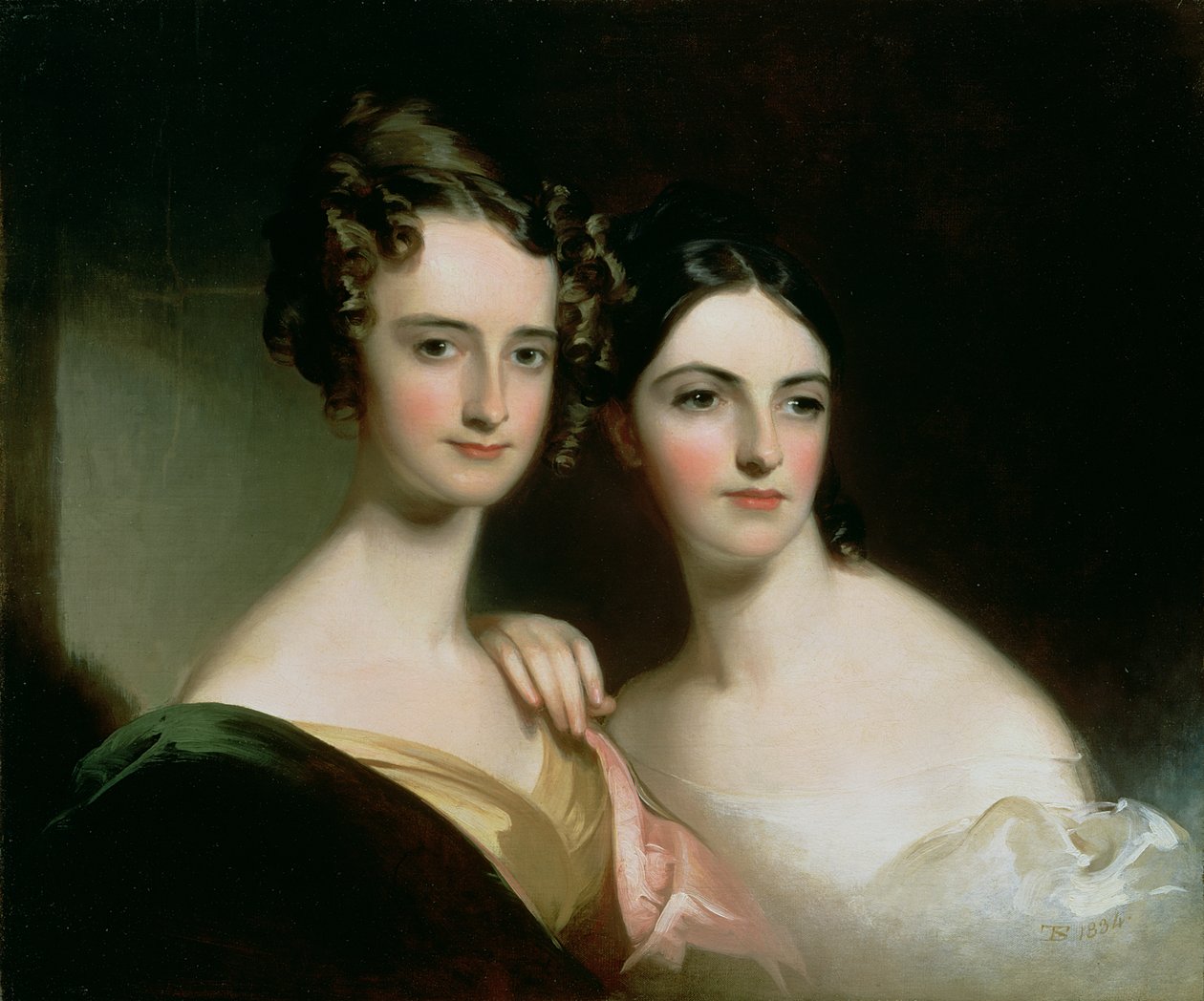 Portræt af Ellen og Mary McIlvaine af Thomas Sully