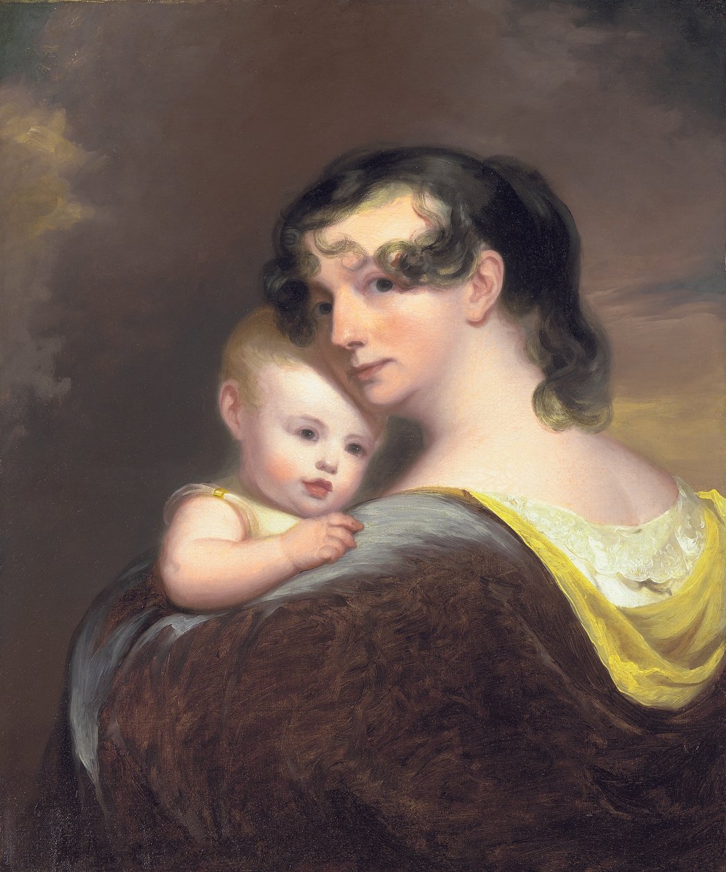 Portræt af Esther Fortune Warren og hendes datter Hester, 1811 af Thomas Sully