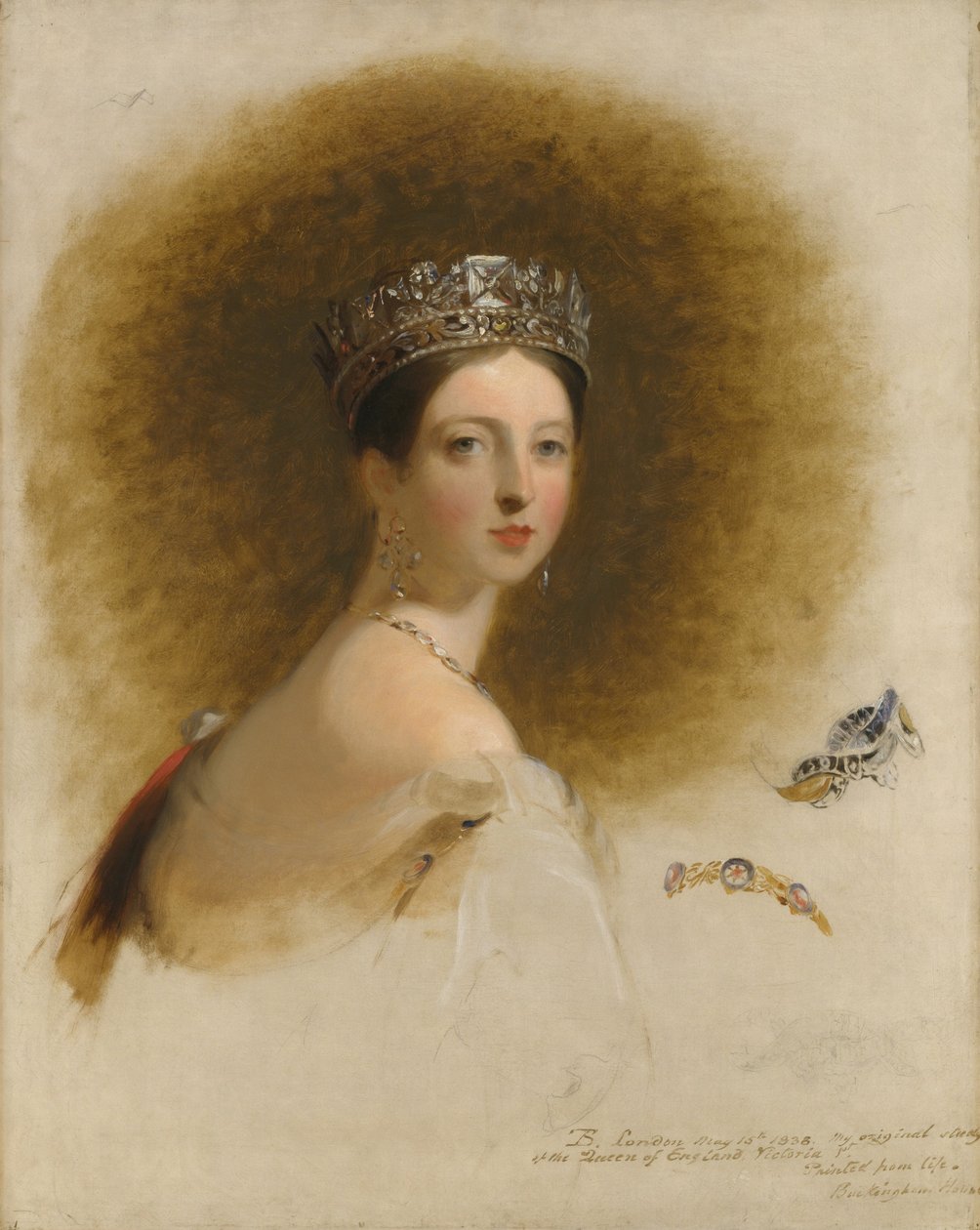 Portræt af dronning Victoria af Thomas Sully