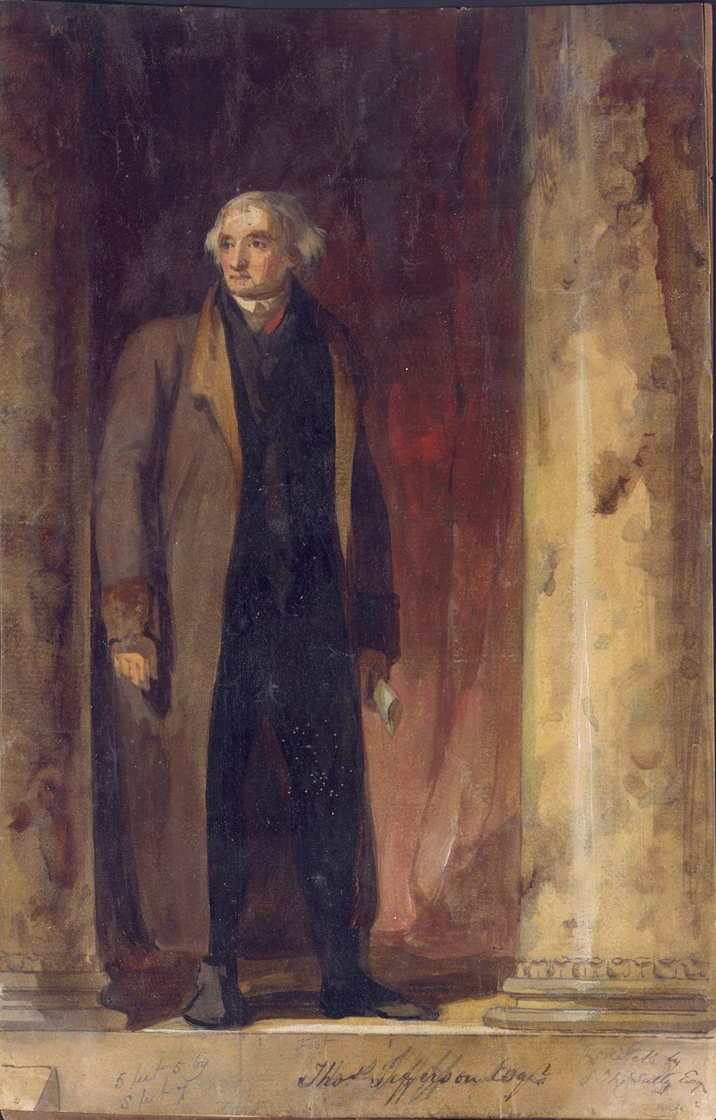 Portræt af Thomas Jefferson, 1822 af Thomas Sully