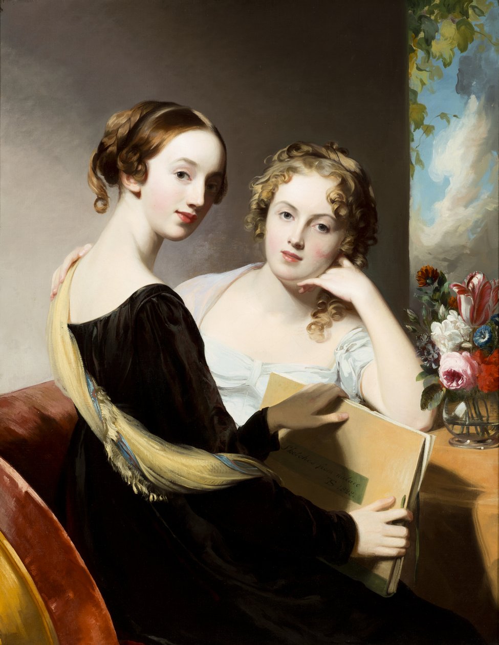 Portræt af frøknerne Mary og Emily McEuen af Thomas Sully