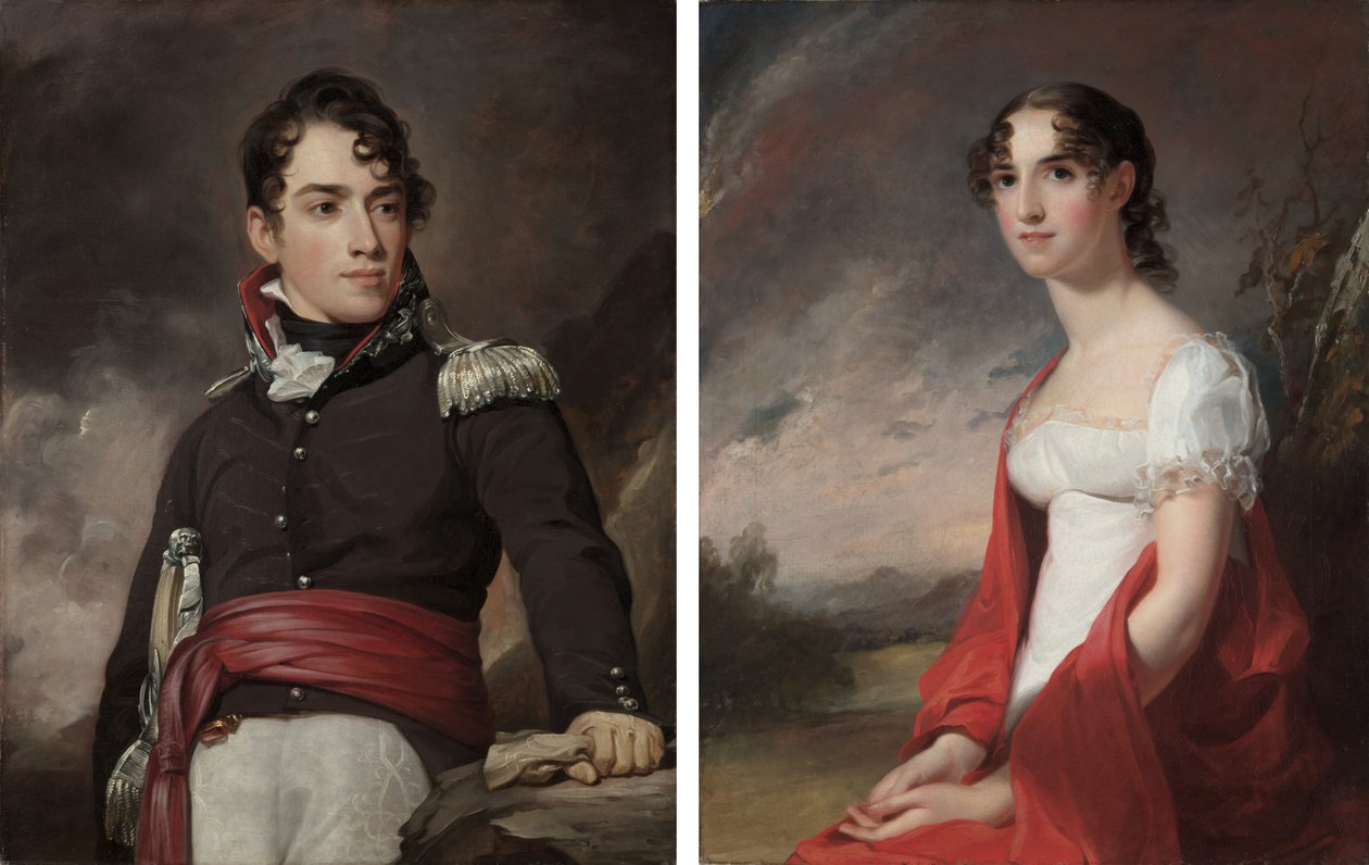 Portrætter af Jean Terford David og Mary Sicard David af Thomas Sully