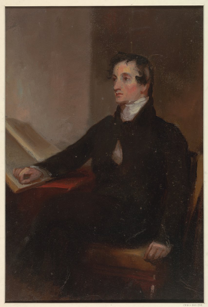 Undersøgelse for "The Reverend Thomas Stockton," San Francisco Museum of Fine Arts, San Francisco, CA af Thomas Sully
