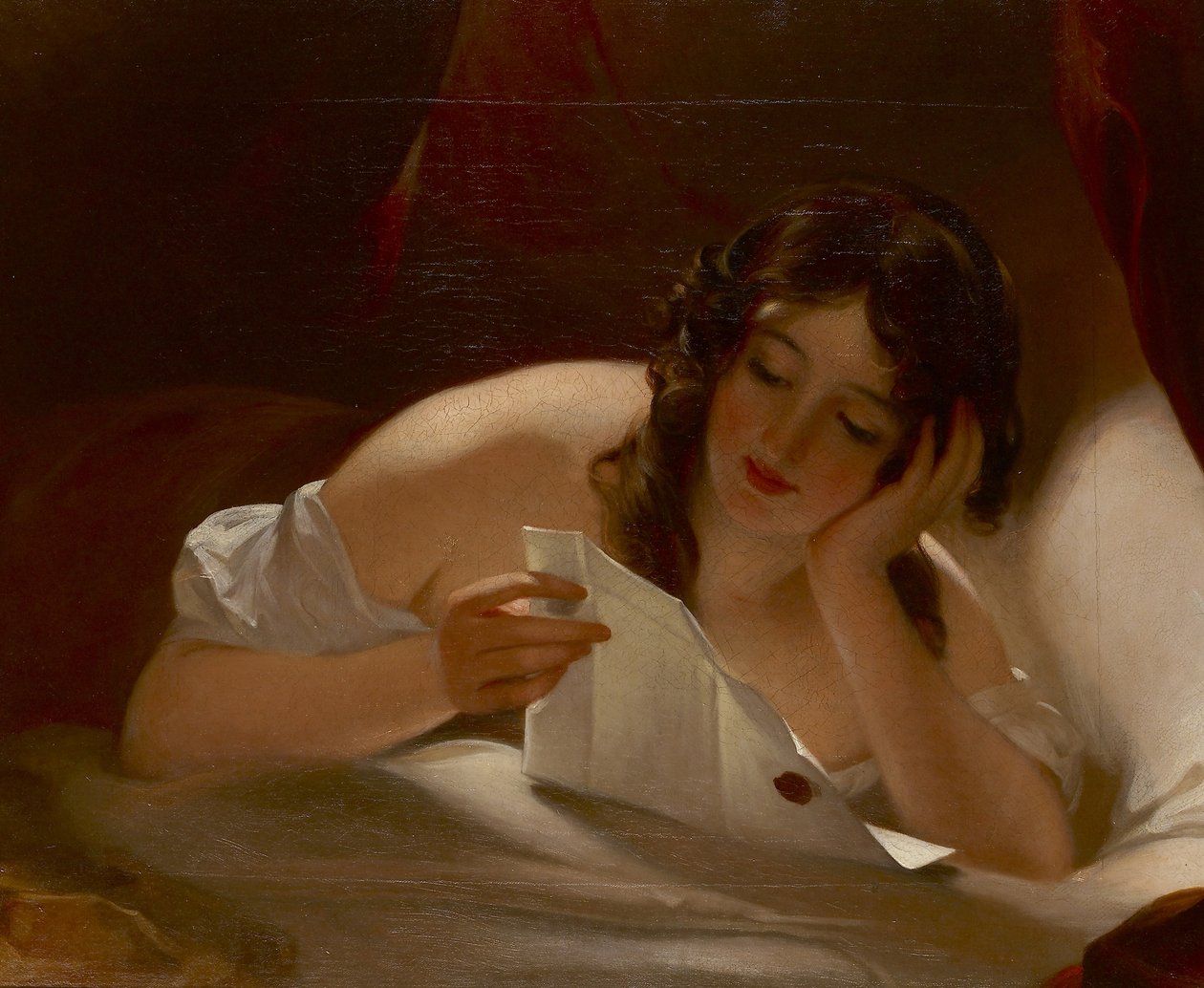 Kærlighedsbrevet, 1834 af Thomas Sully