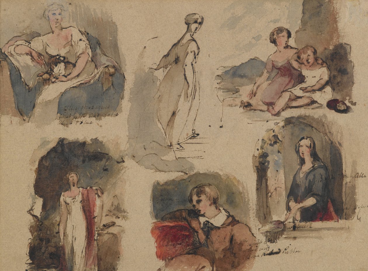 [Uden titel] (Six Figure Studies), ca. 1830
