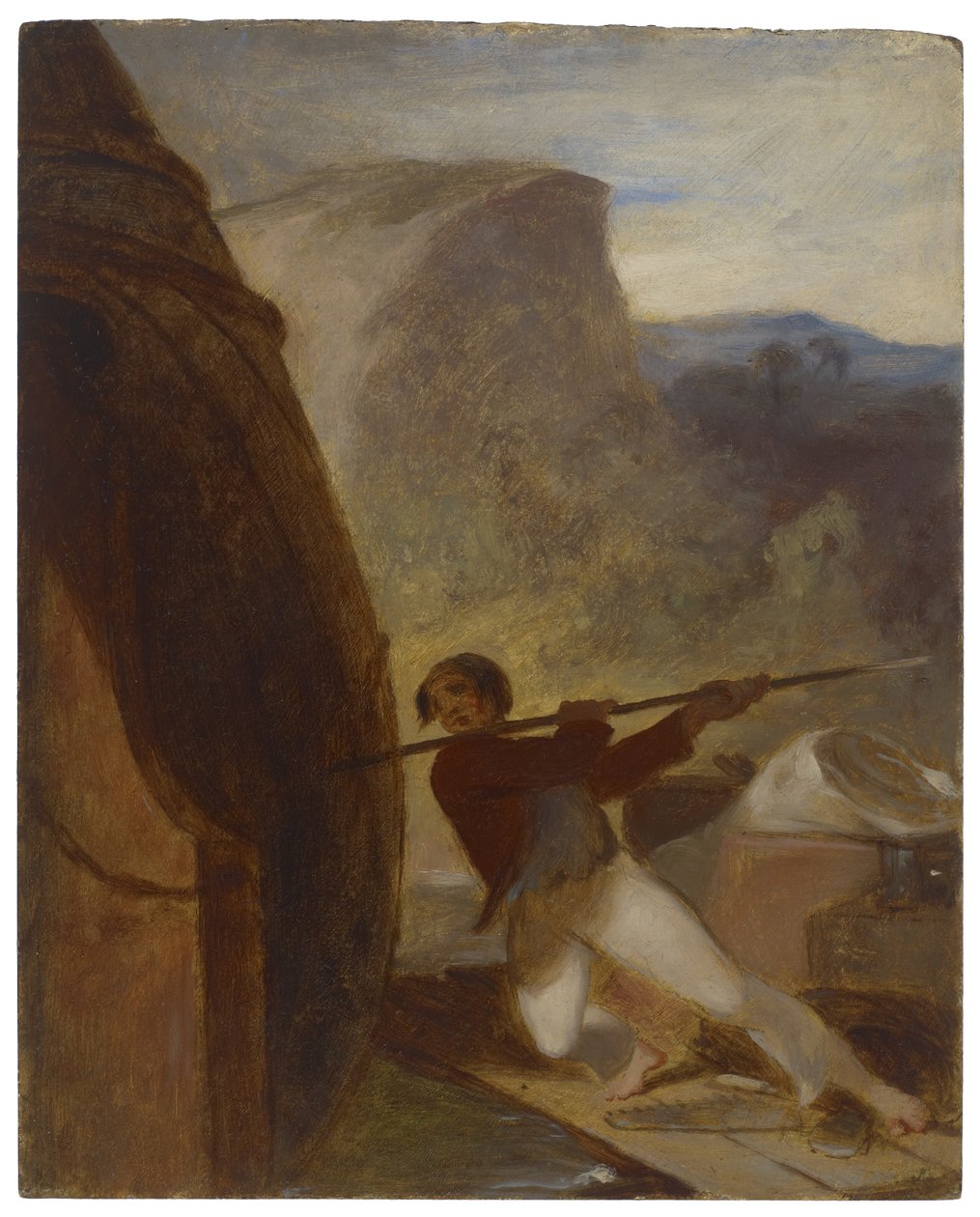 Besøg ved vraget, ca. 1856 af Thomas Sully