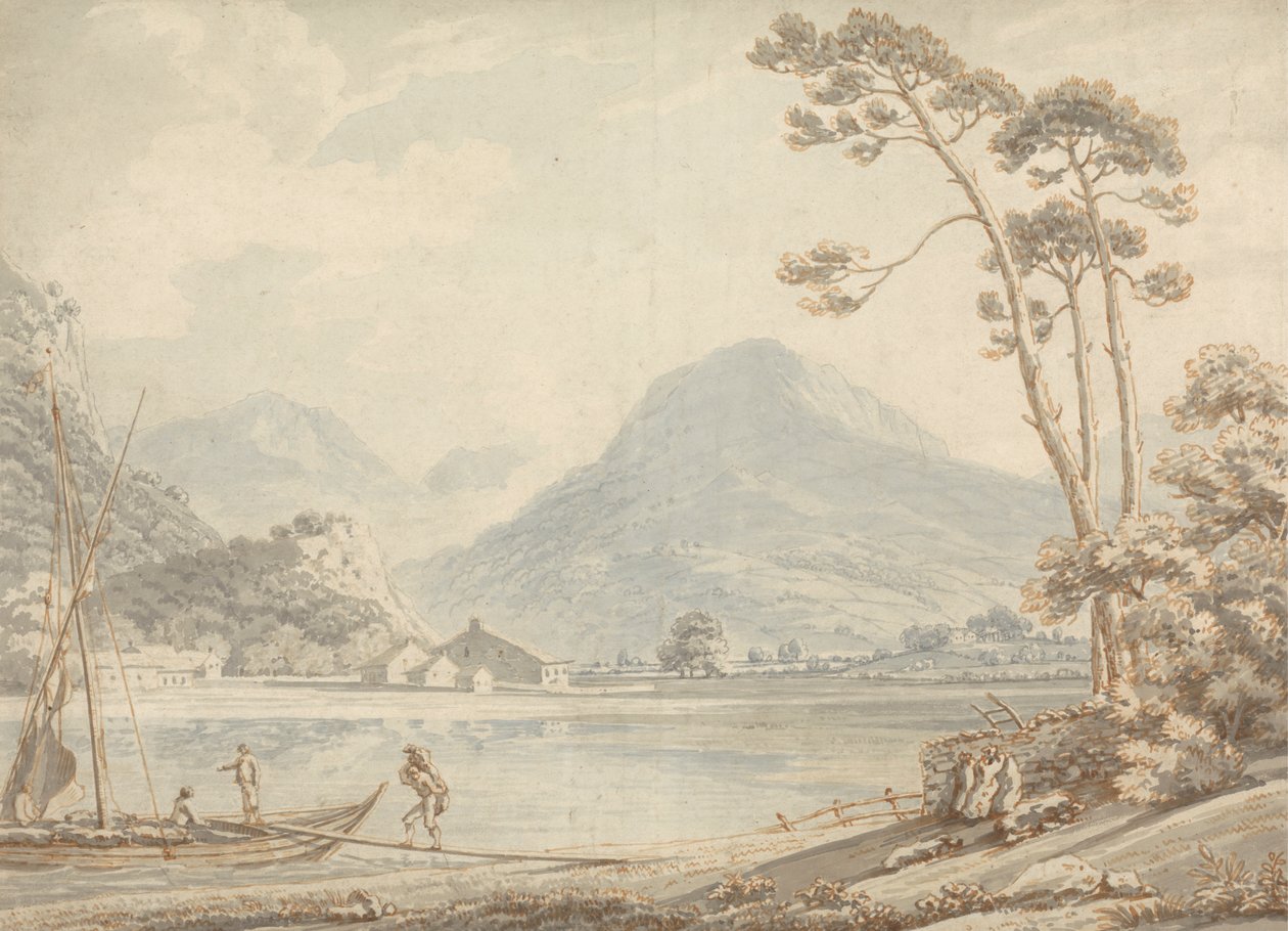 Landskab ved Ambleside af Thomas Sunderland