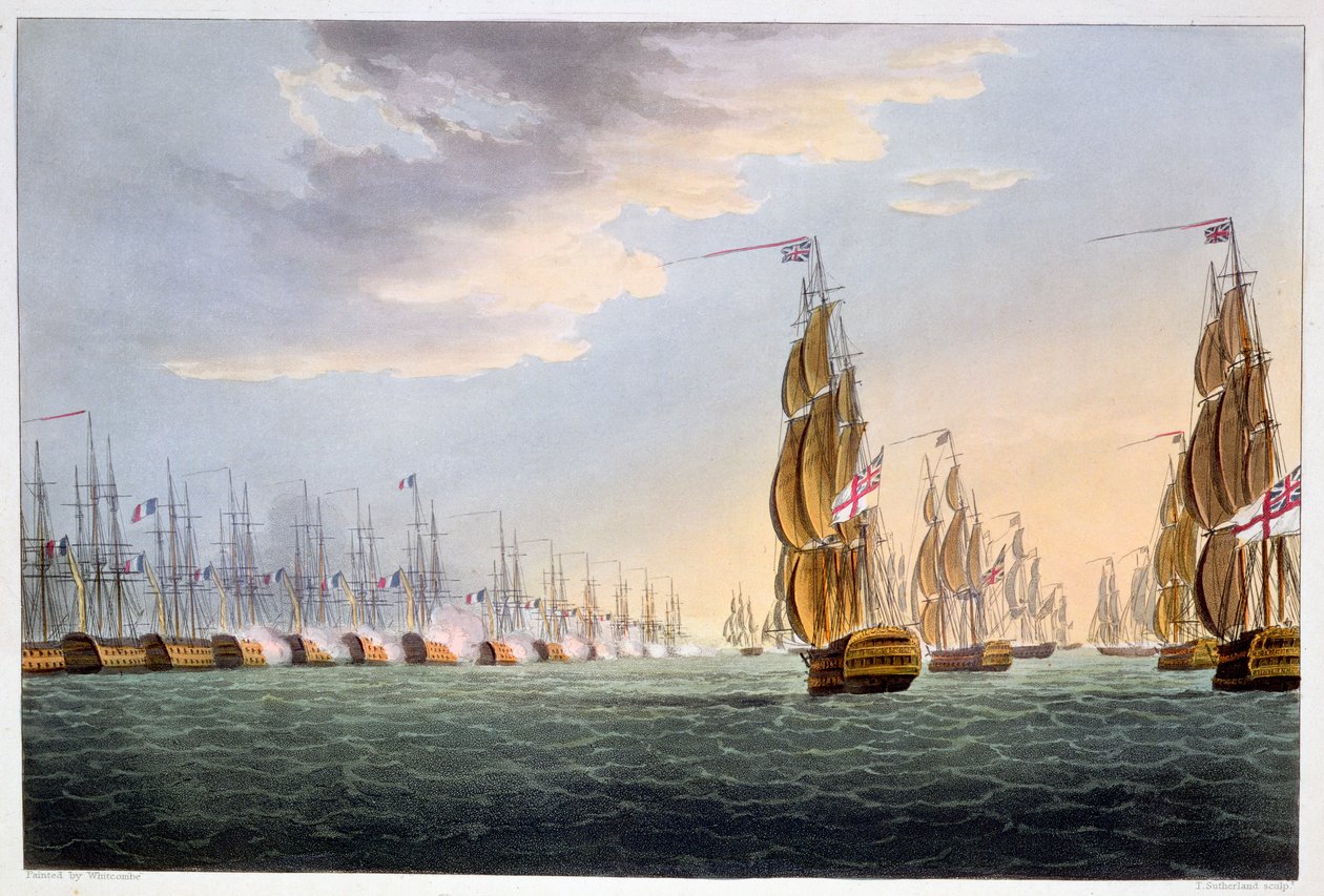 Slaget ved Nilen, 1. august 1798 1816 af Thomas Sutherland