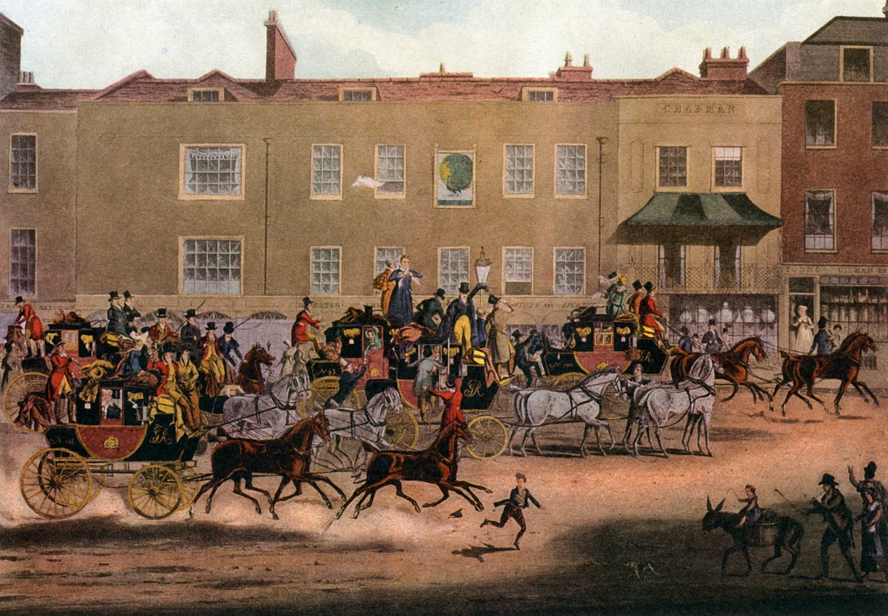 North Country Mails at the Peacock, Islington, 1823 1927. af Thomas Sutherland