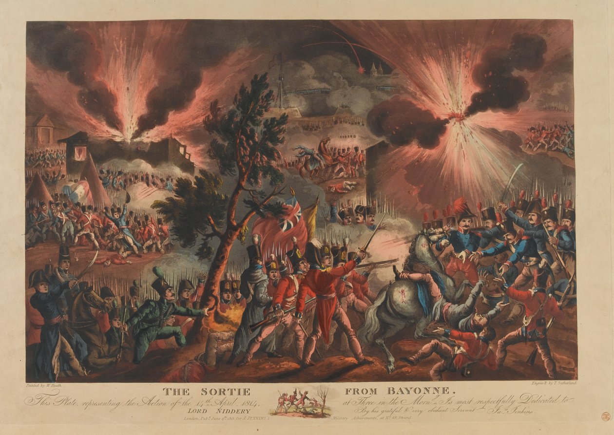 Sortien fra Bayonne, 1814 af Thomas Sutherland
