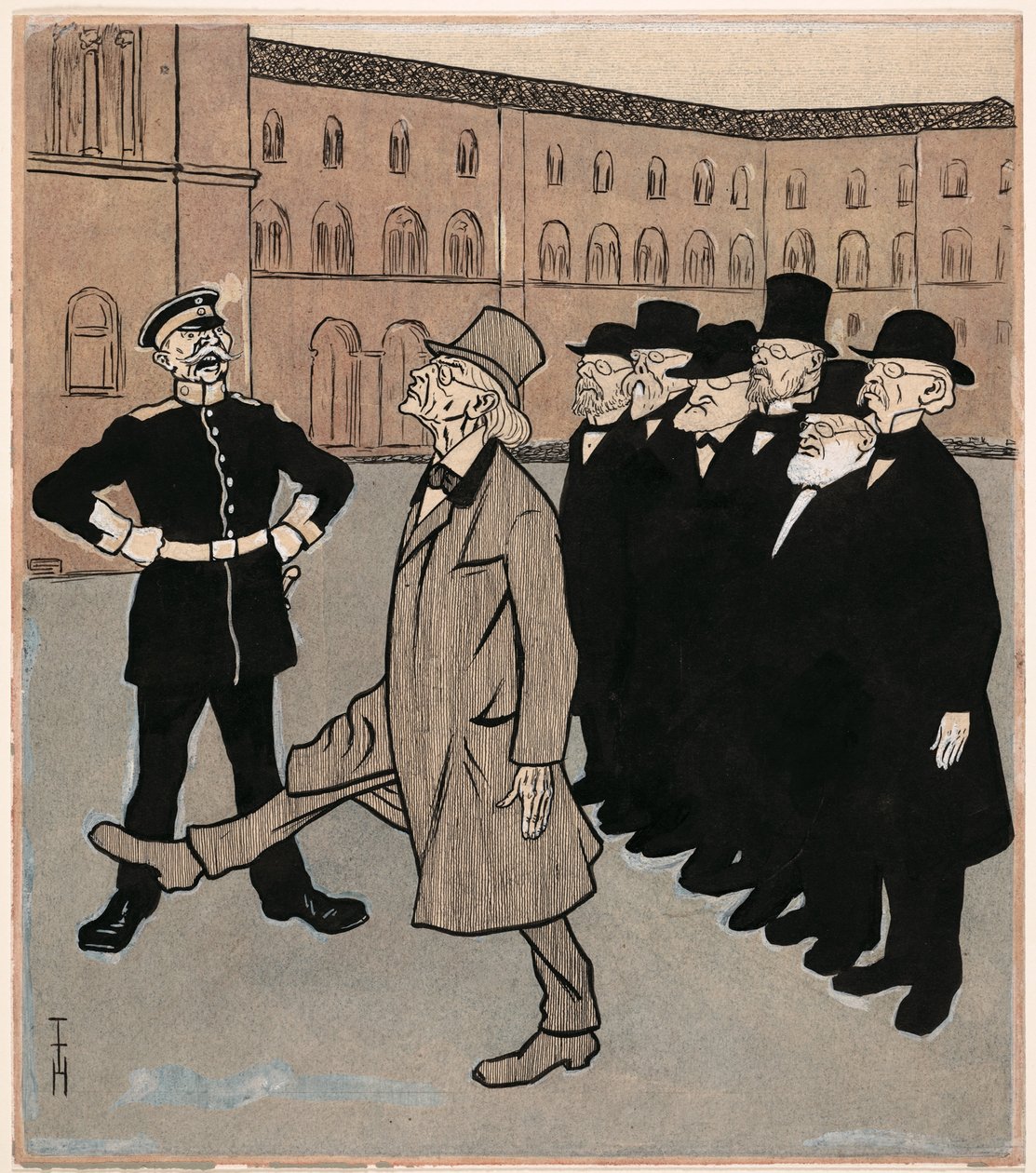 Videnskabens frihed; Simplicissimus V/5 af Thomas Theodor Heine