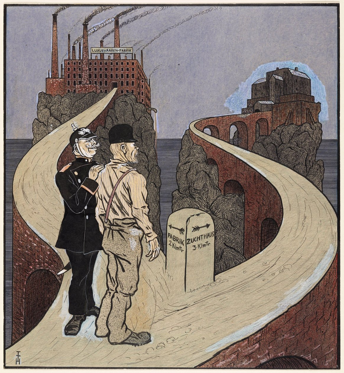 Løsningen af ​​det sociale spørgsmål, Simplicissimus III/27 af Thomas Theodor Heine